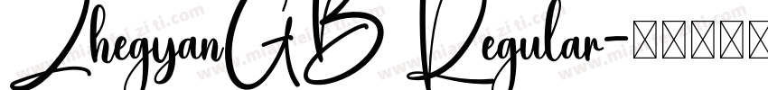 ZhegyanGB Regular字体转换